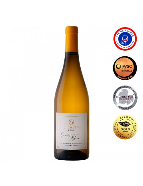 Chavin Zéro Vin De France Sauvignon Blanc désalcoolisé