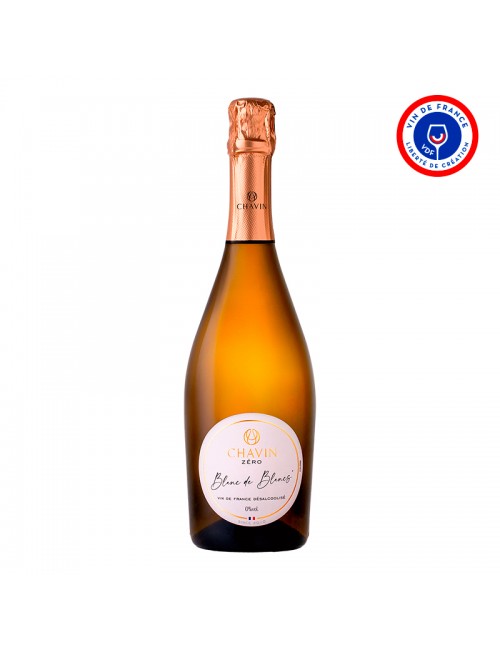 CHAVIN ZERO Blanc de Blanc Effervescent - Vin De France désalcoolisé