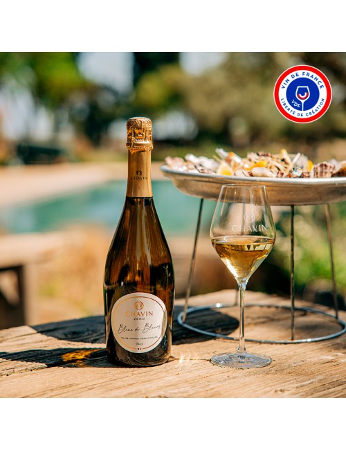 CHAVIN ZERO Blanc de Blanc Effervescent - Vin De France désalcoolisé