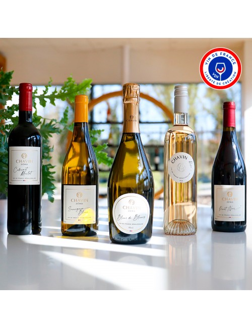 Pack Découverte Vin De France désalcoolisé - 5x75cl