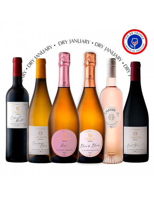 Pack Découverte Chavin Zéro Vin De France désalcoolisé - 6x75cl