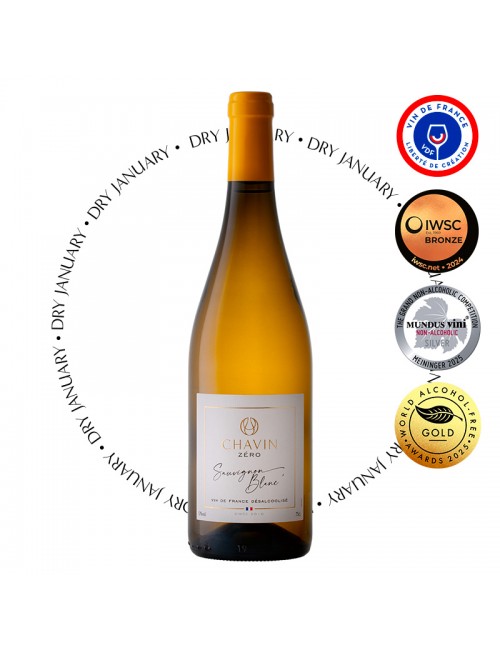 Chavin Zéro Vin De France Sauvignon Blanc désalcoolisé