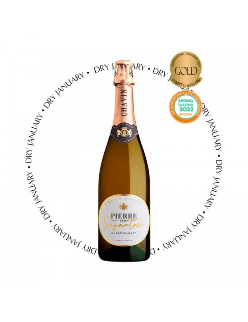 Pierre Zéro Signature Chardonnay Effervescent désalcoolisé