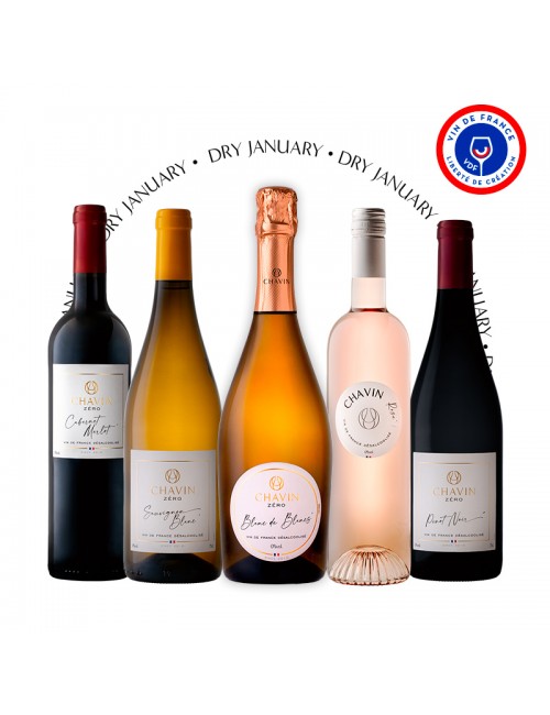 Pack Découverte Vin De France désalcoolisé - 5x75cl