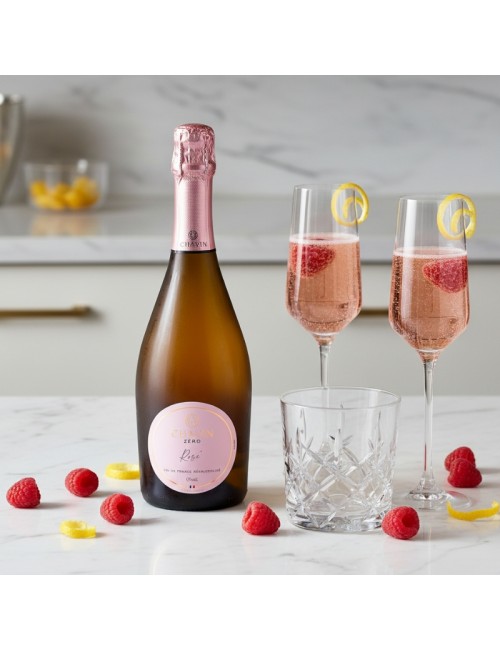 CHAVIN ZERO Rosé Effervescent - Vin De France désalcoolisé - Champagne sans alcool -