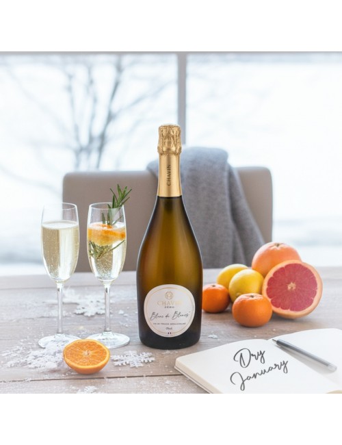CHAVIN ZERO Blanc de Blanc Effervescent - Vin De France désalcoolisé