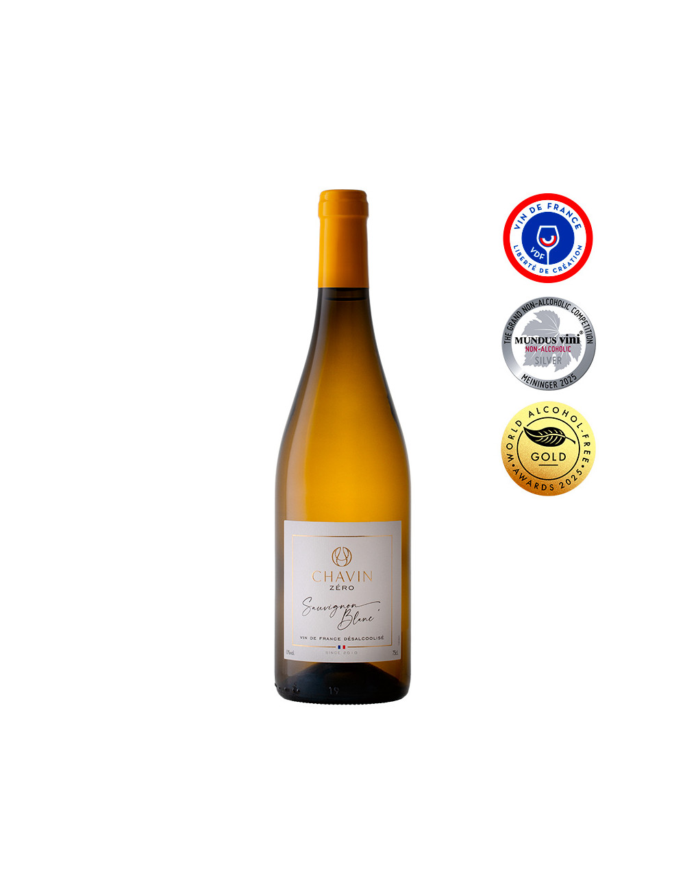 Chavin Zéro Sauvignon Blanc vin blanc désalcoolisé Vin De France 75cl