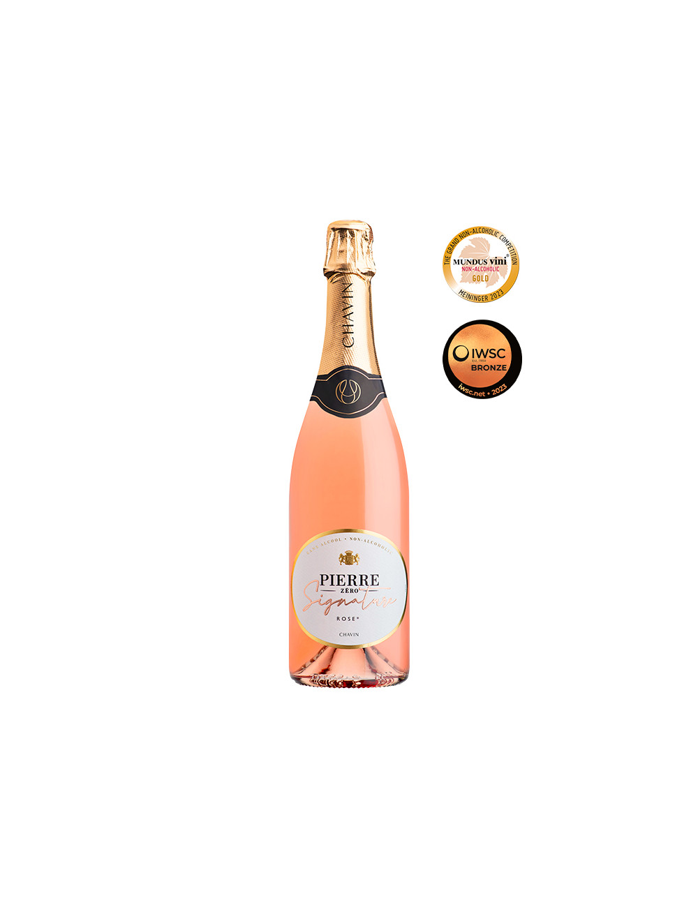 Pierre Zéro Signature Rosé Effervescent désalcoolisé premium 75cl