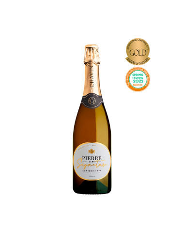 Pierre Zéro Signature Chardonnay Effervescent désalcoolisé premium 75cl