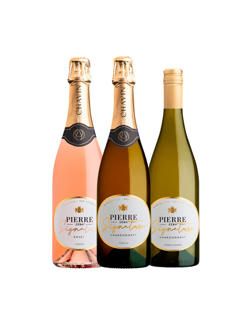 Pack Pierre Zéro Signature Bulles et Blanc vins désalcoolisés premium