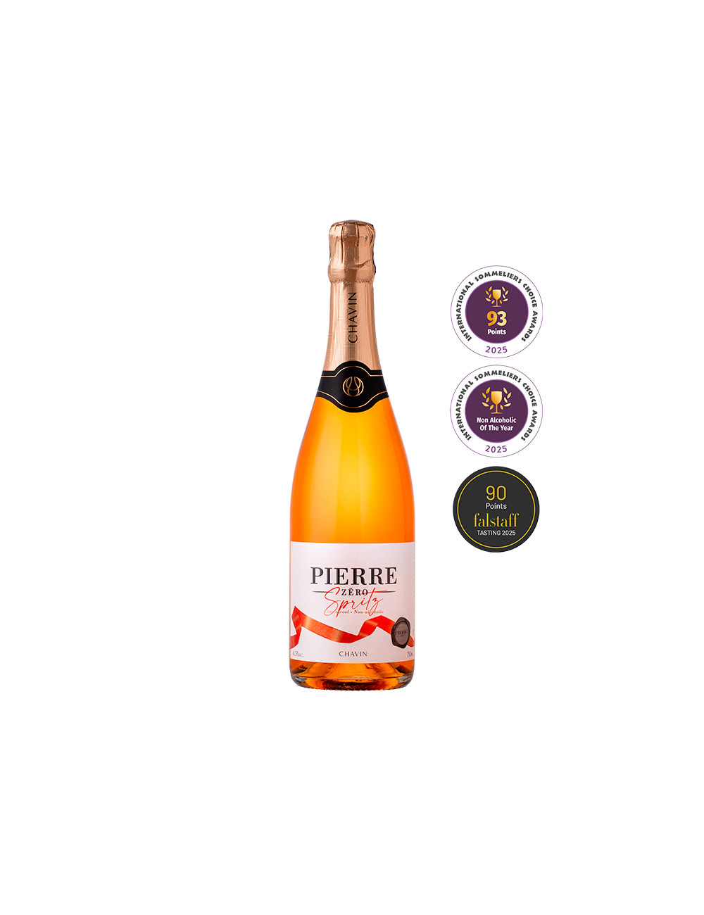 Pierre Zéro Spritz apéritif sans alcool 75cl - Pierre Chavin