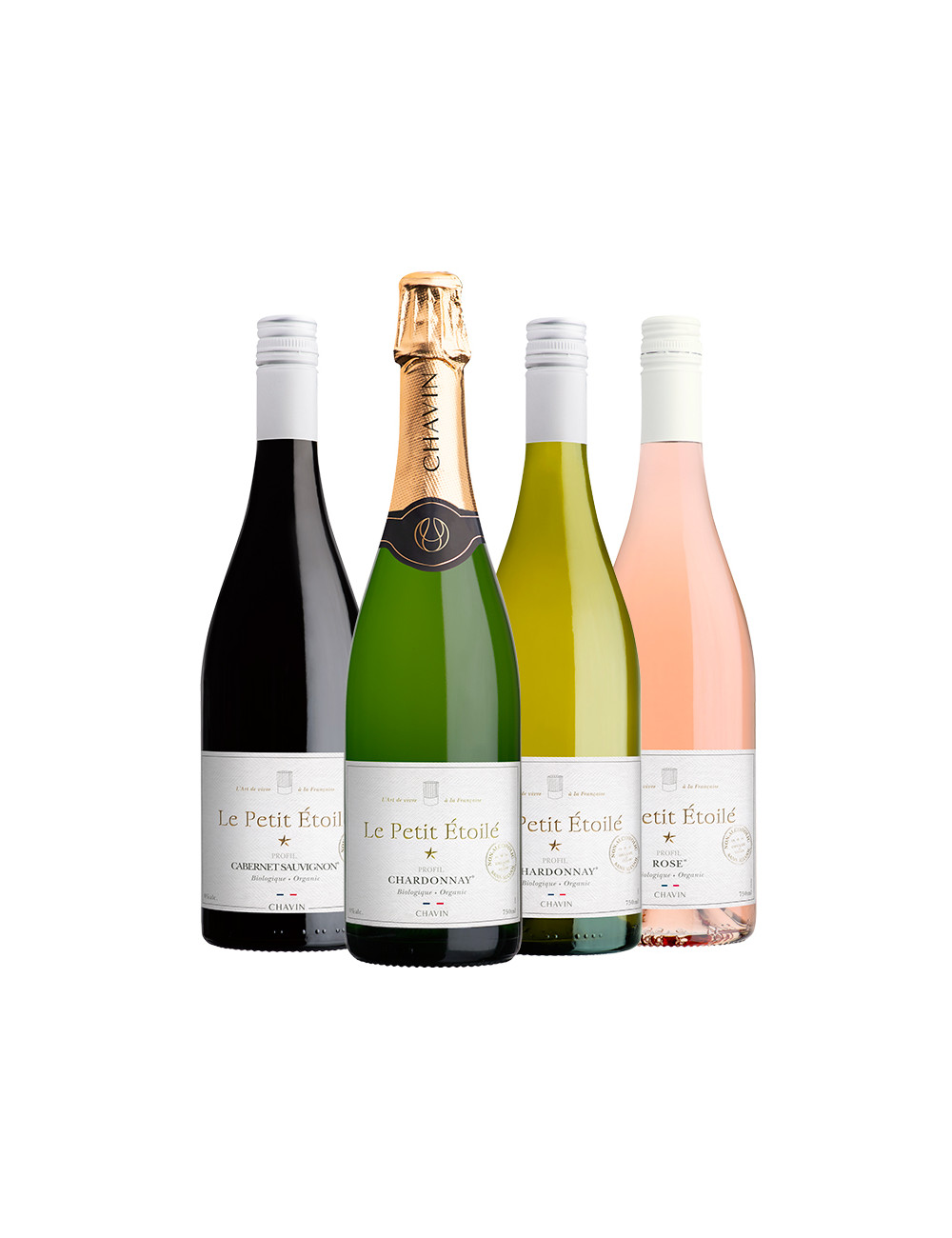 Pack Le Petit Étoilé Dégustation vins bio sans alcool 4x750ml