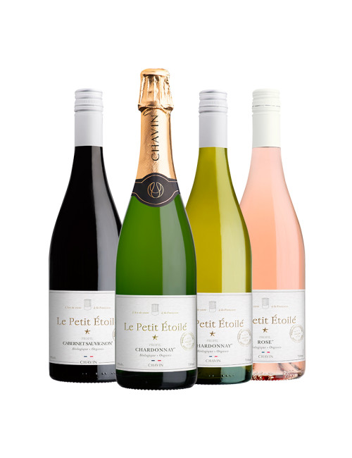 Pack Le Petit Étoilé Dégustation vins bio sans alcool 4x750ml