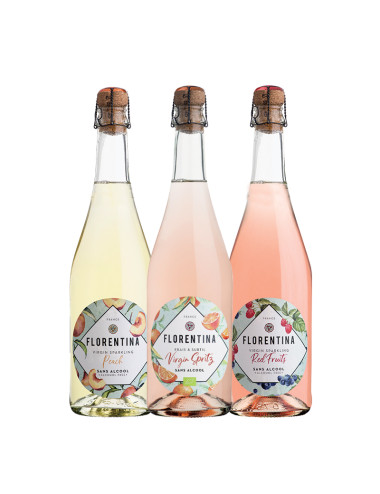 Pack Florentina P&ecirc;che Fruits Rouges Spritz sans alcool 3x750ml