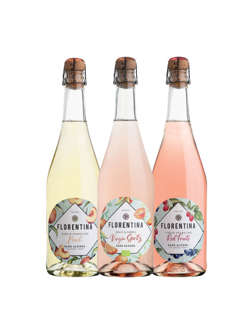Pack Florentina Pêche Fruits Rouges Spritz sans alcool 3x750ml