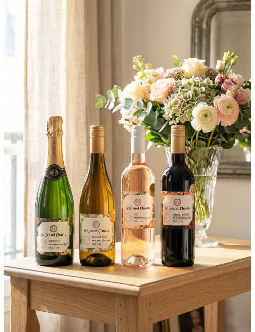 Pack Découverte Le Grand Chavin Vin de France désalcoolisé 4x75cl