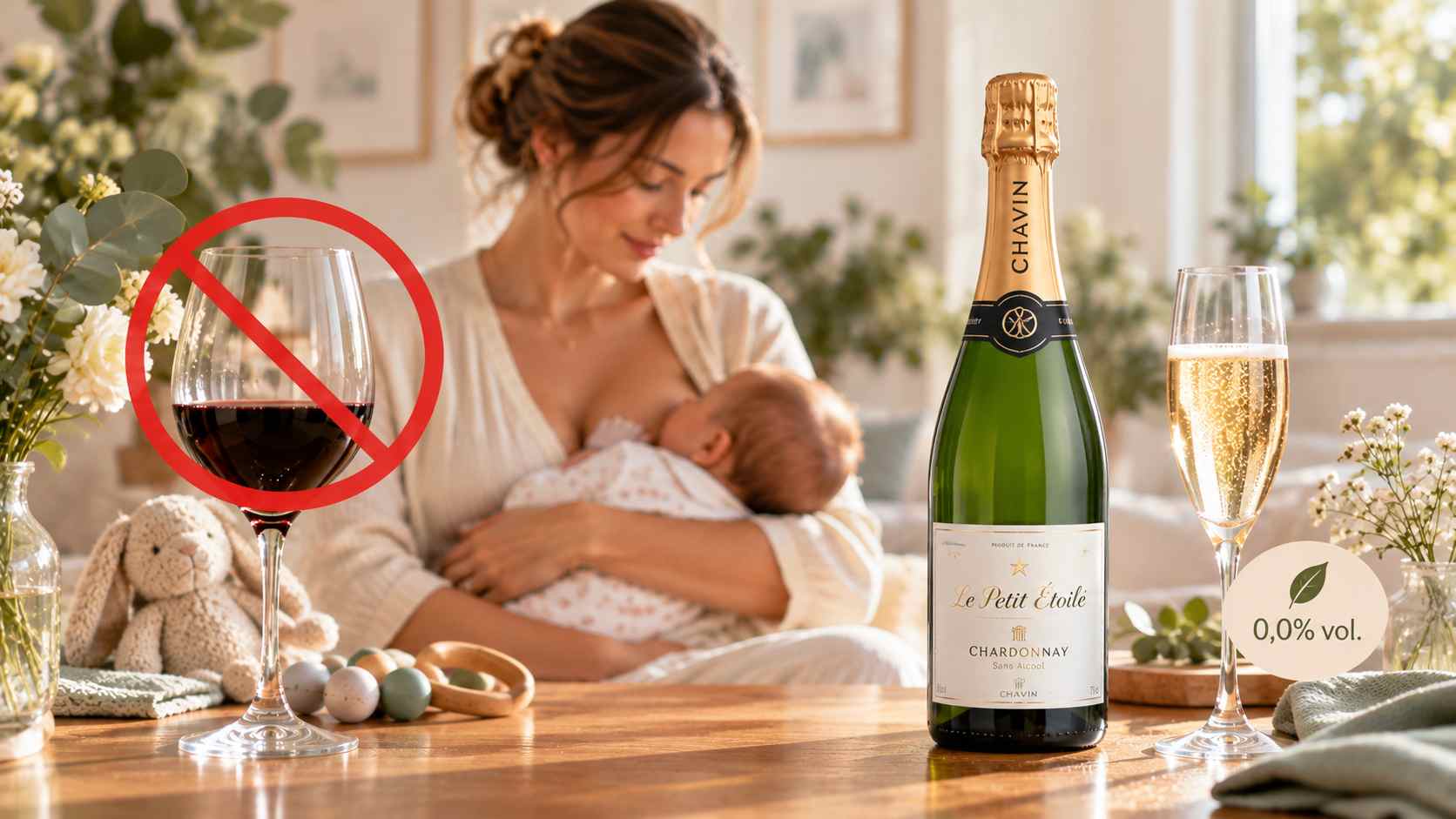 privilégier le zéro alcool pendant l'allaitement
