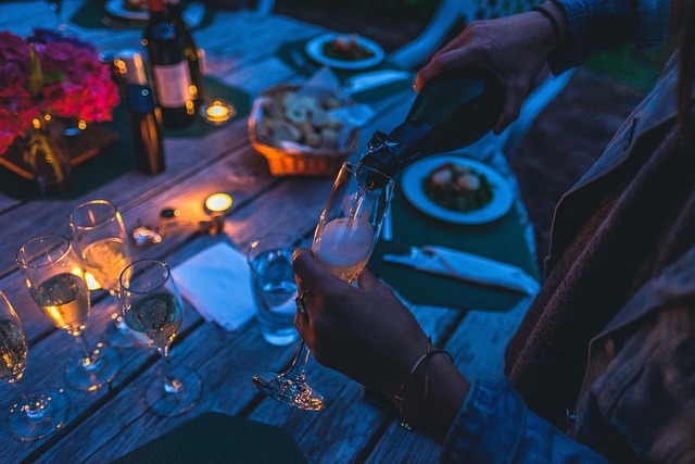 coupes effervescent sans alcool repas