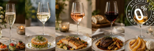 Faut-il choisir le même type de bouteille de vin désalcoolisé pour l'apéritif et le repas ?